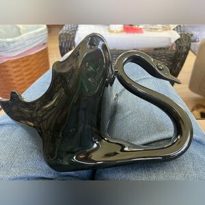 Italian Mouth Blown Glass Swan.